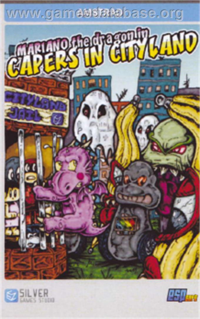 Mariano The Dragon In Capers In Cityland - Amstrad CPC - Artwork - Box