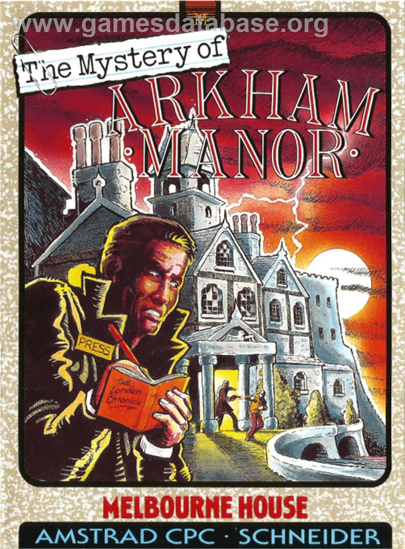Mystery Of Arkham Manor, The - Amstrad CPC - Artwork - Box