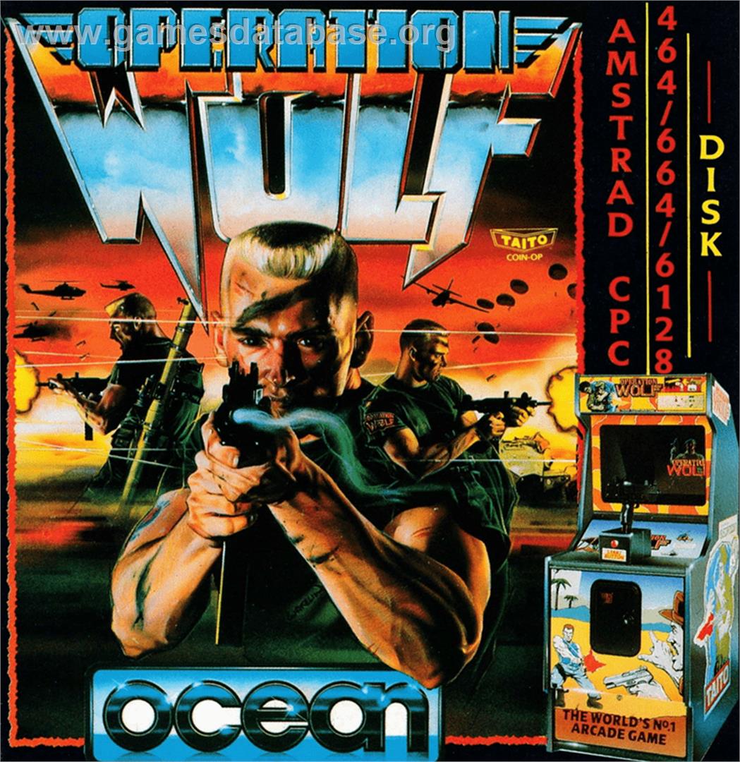 Operation Wolf - Amstrad CPC - Artwork - Box