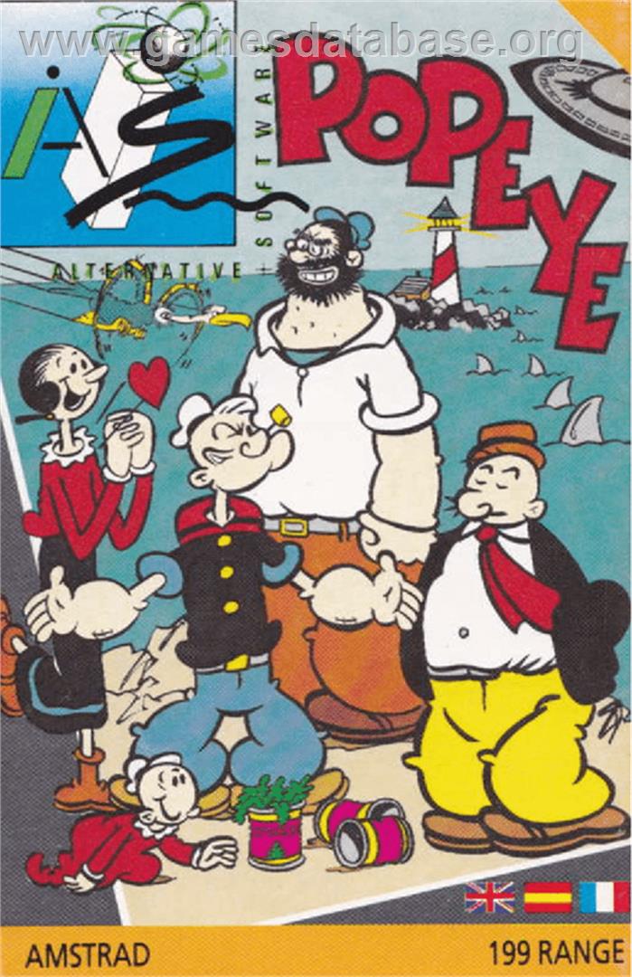 Popeye - Amstrad CPC - Artwork - Box