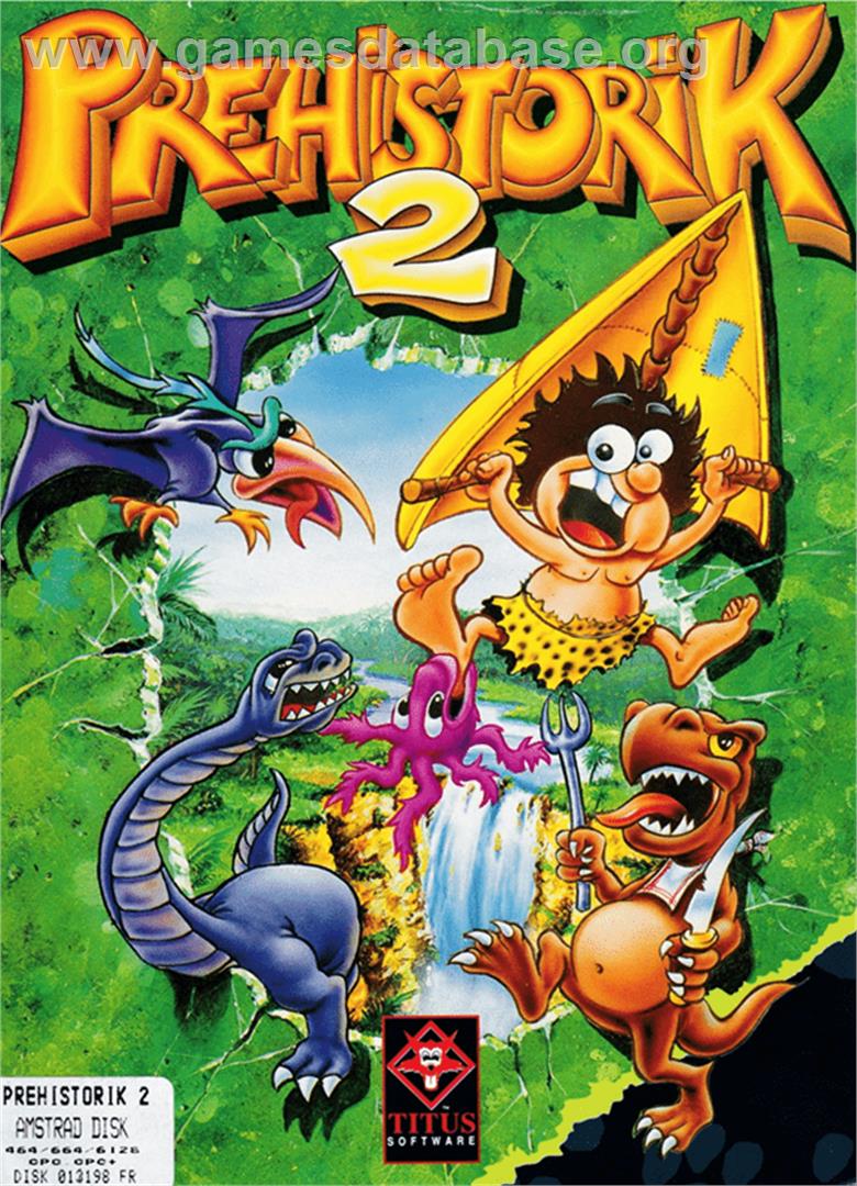 Prehistorik 2 - Amstrad CPC - Artwork - Box
