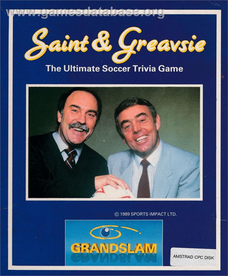 Saint And Greavsie - Amstrad CPC - Artwork - Box