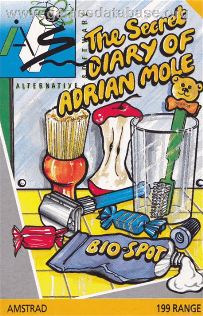 Secret Diary Of Adrian Mole Aged 13, The - Amstrad CPC - Artwork - Box
