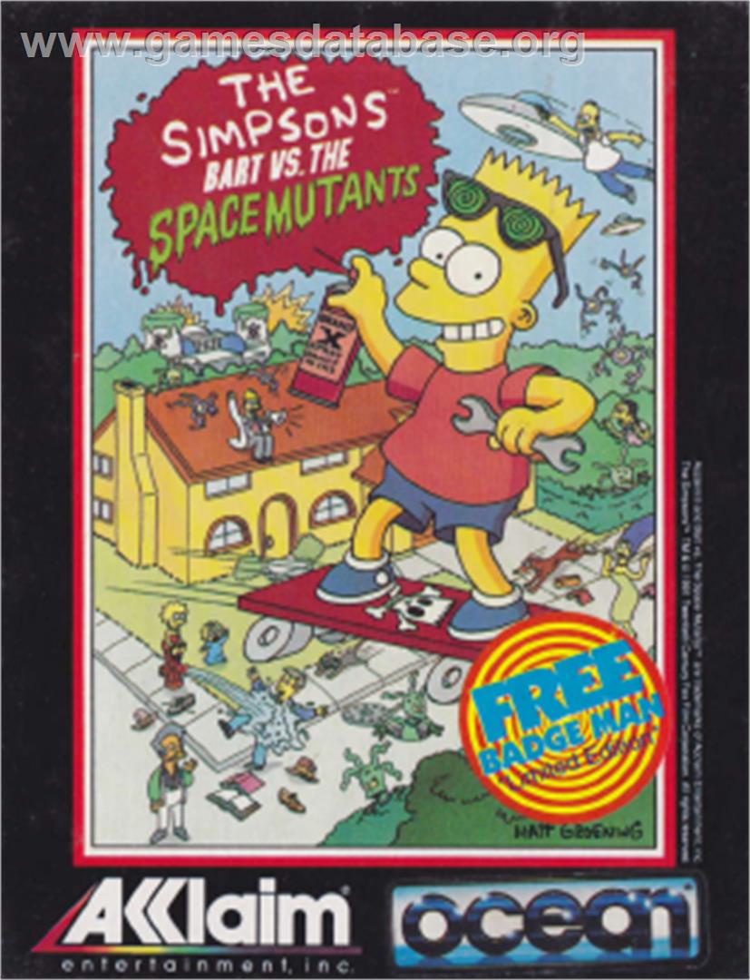 Simpsons: Bart vs. the Space Mutants - Amstrad CPC - Artwork - Box