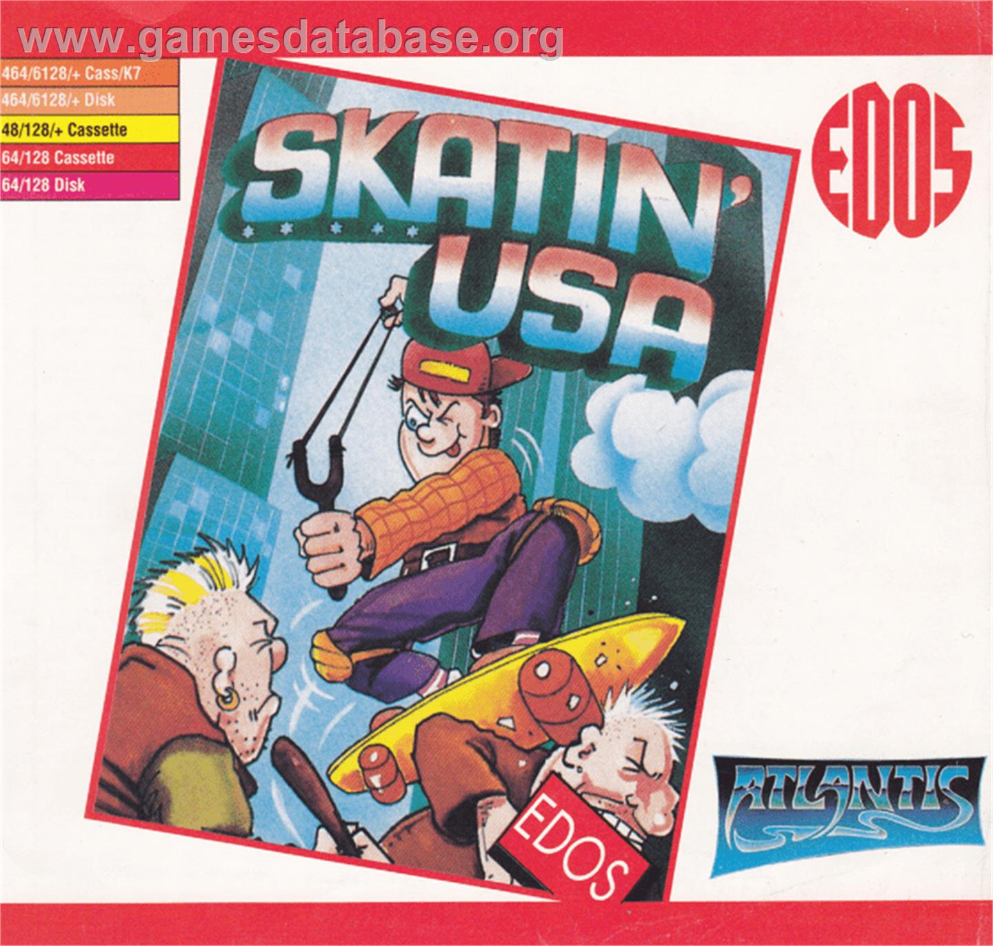 Skatin' USA - Amstrad CPC - Artwork - Box