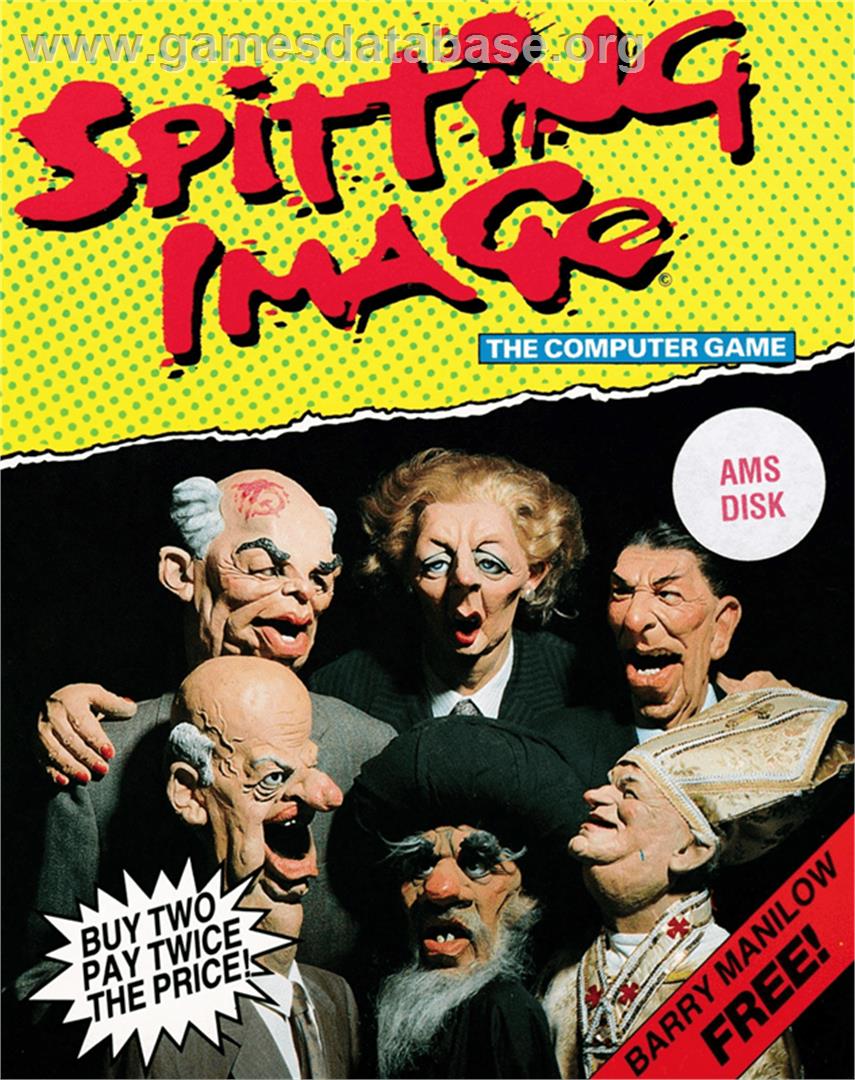 Spitting Image - The Computer Game - Amstrad CPC - Artwork - Box