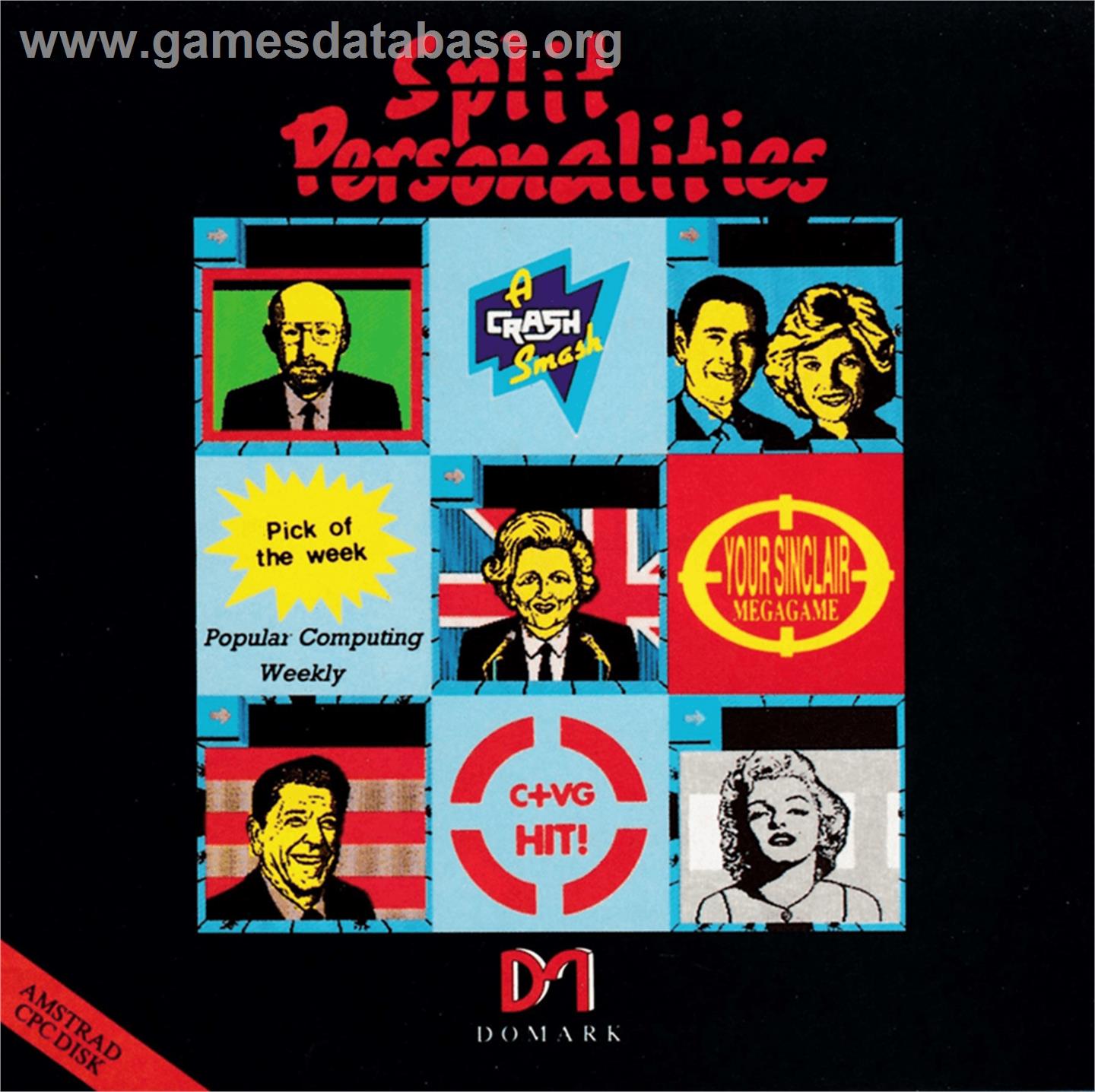 Split Personalities - Amstrad CPC - Artwork - Box