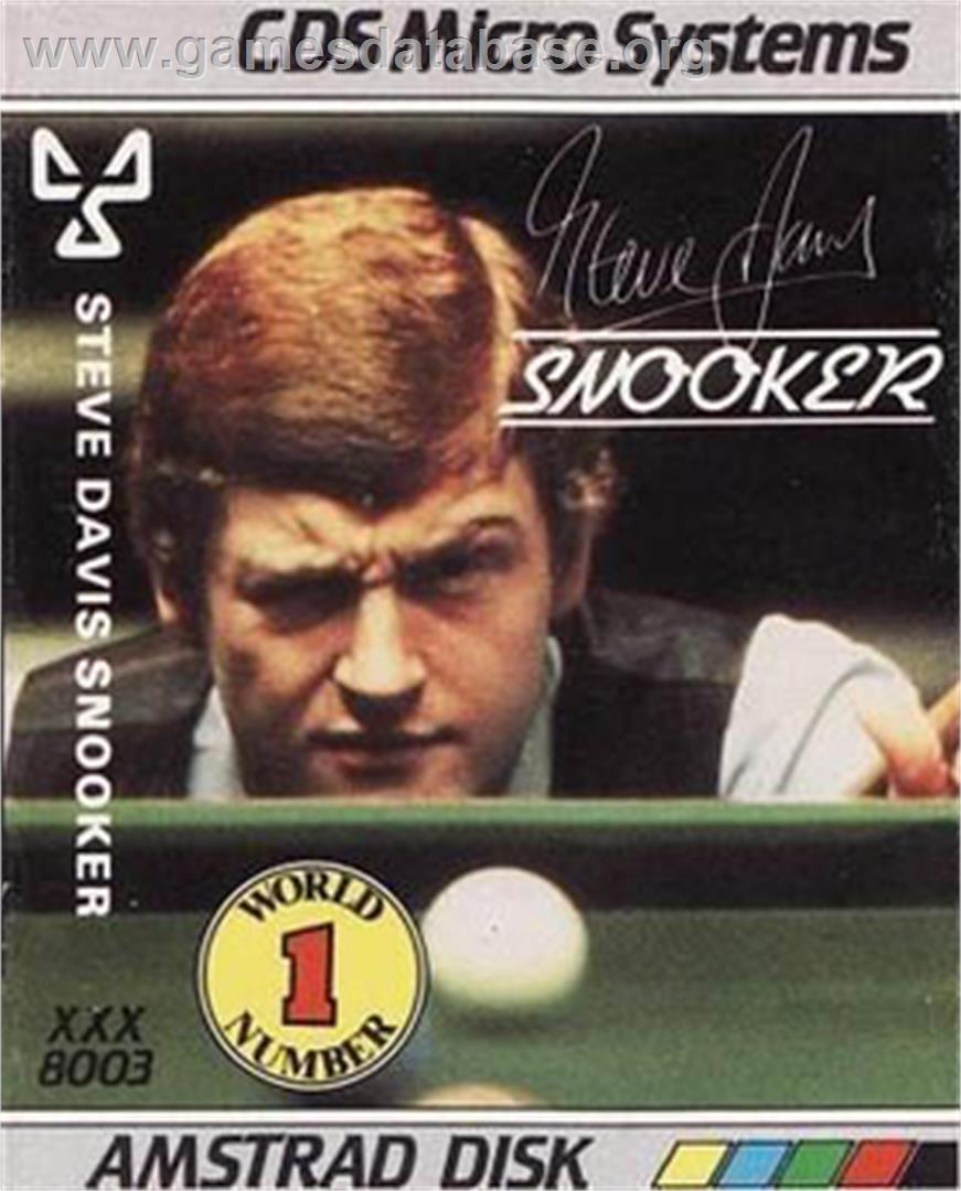 Steve Davis Snooker - Amstrad CPC - Artwork - Box