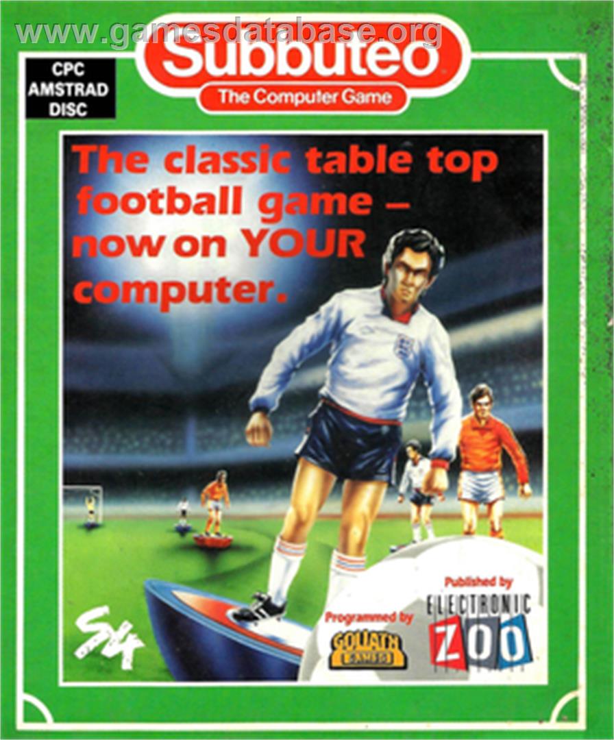 Subbuteo: The Computer Game - Amstrad CPC - Artwork - Box