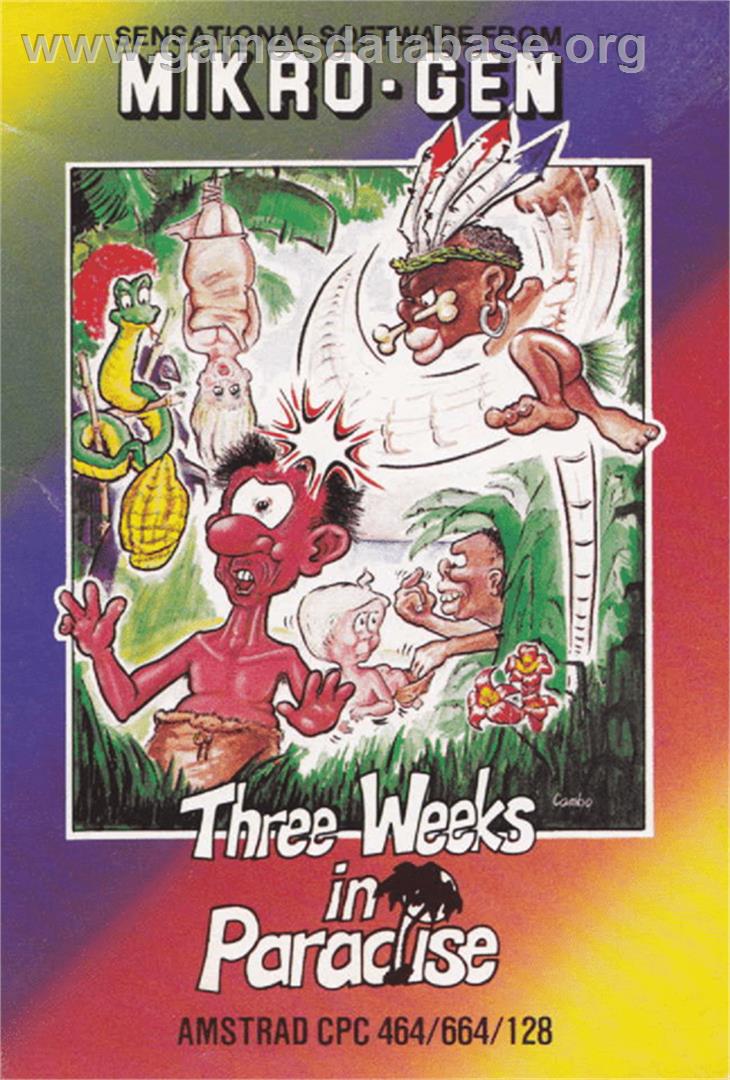 Three Weeks in Paradise - Amstrad CPC - Artwork - Box