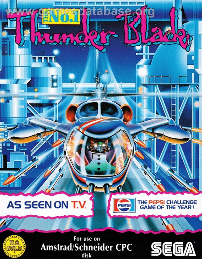 Thunder Blade - Amstrad CPC - Artwork - Box