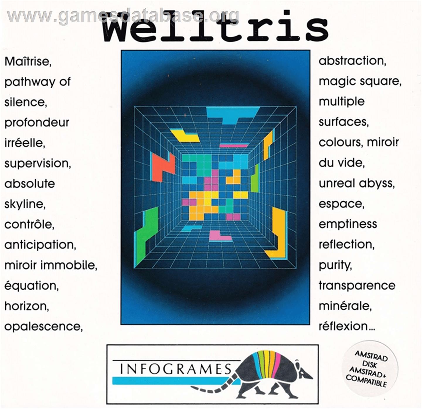 Welltris - Amstrad CPC - Artwork - Box