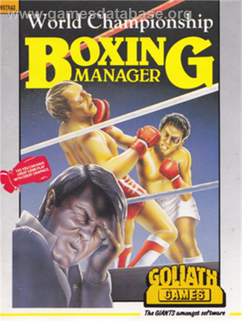 World Championship Boxing Manager - Amstrad CPC - Artwork - Box