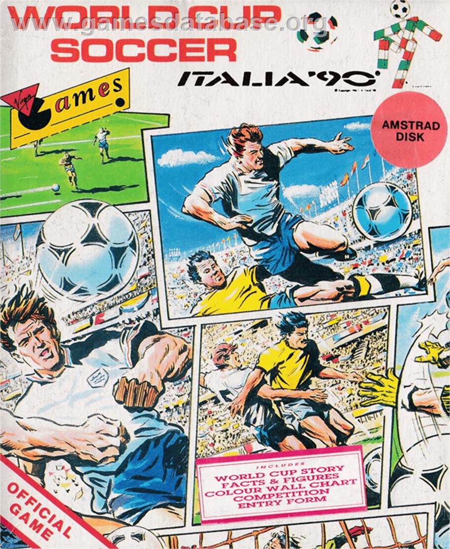 World Cup Soccer - Italia '90 - Amstrad CPC - Artwork - Box