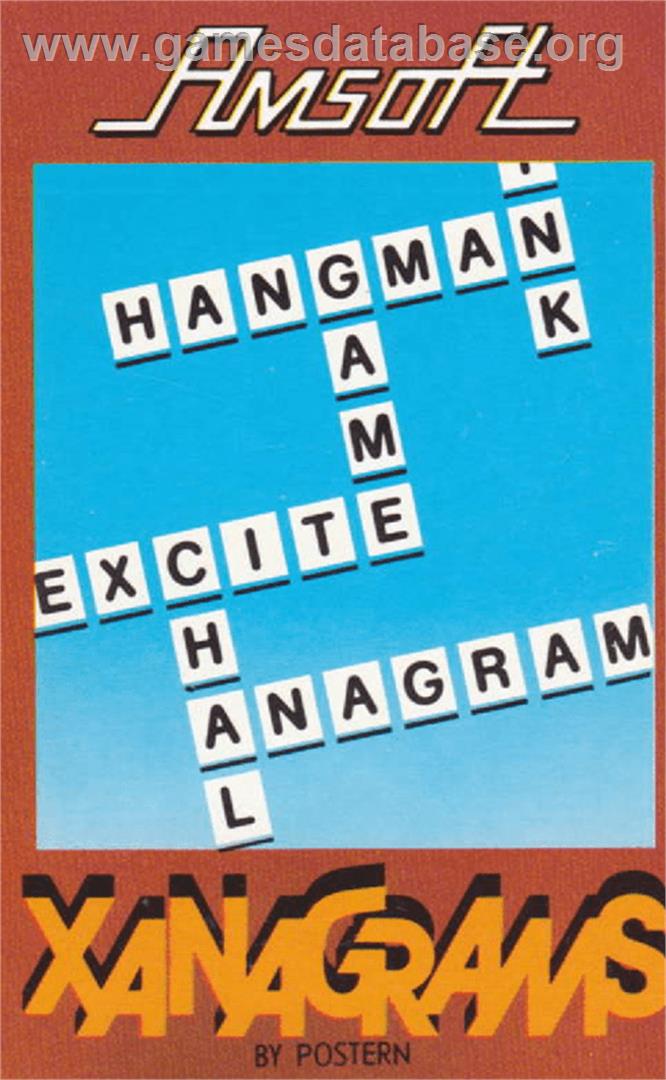 Xanagrams - Amstrad CPC - Artwork - Box