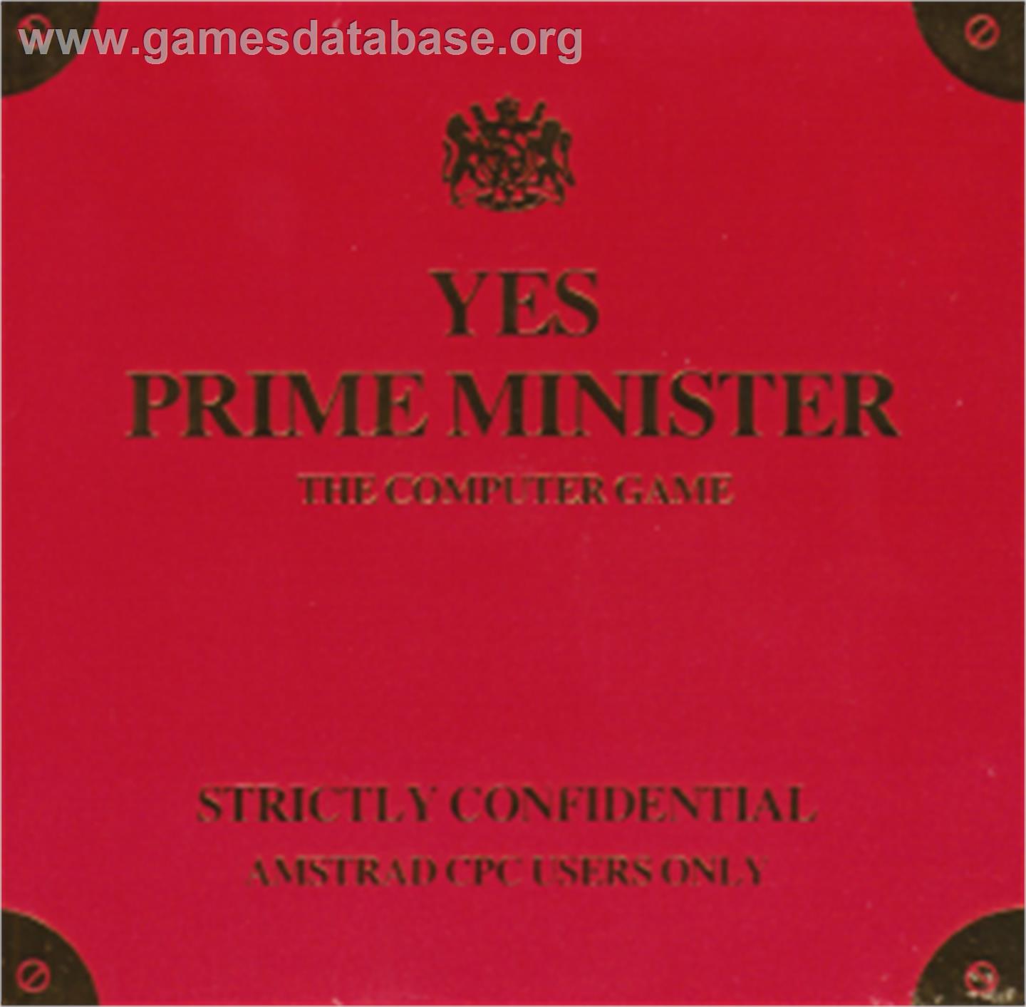 Yes Prime Minister - Amstrad CPC - Artwork - Box
