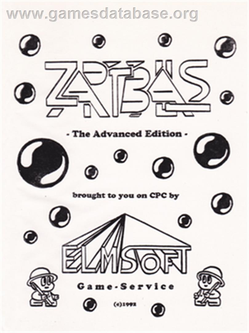 Zap't'Balls - Amstrad CPC - Artwork - Box