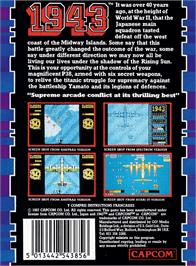 Box back cover for 1943: The Battle of Midway on the Amstrad CPC.