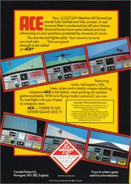 Box back cover for Ace: Air Combat Emulator on the Amstrad CPC.