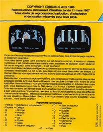 Box back cover for Aigle D'or, L' on the Amstrad CPC.