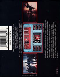 Box back cover for Aliens - The Computer Game on the Amstrad CPC.