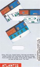 Box back cover for Alpine Games on the Amstrad CPC.
