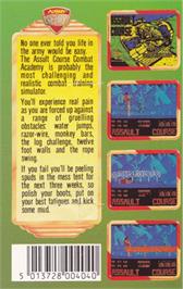 Box back cover for Assault Course on the Amstrad CPC.