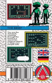 Box back cover for Astroball on the Amstrad CPC.
