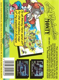 Box back cover for Auf Wiedersehen Monty on the Amstrad CPC.