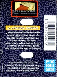 Box back cover for Aventura Original, La on the Amstrad CPC.