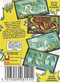 Box back cover for BMX Simulator 2 on the Amstrad CPC.