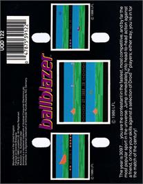 Box back cover for Ballblazer on the Amstrad CPC.
