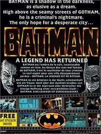 Box back cover for Batman - The Movie on the Amstrad CPC.