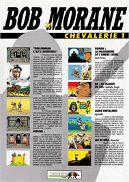 Box back cover for Bob Morane - Océan on the Amstrad CPC.