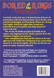 Box back cover for Bored Of The Rings on the Amstrad CPC.