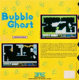 Box back cover for Bubble Ghost on the Amstrad CPC.