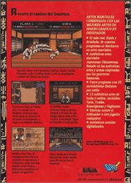 Box back cover for Budokan: The Martial Spirit on the Amstrad CPC.