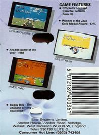 Box back cover for Buggy Boy/Speed Buggy on the Amstrad CPC.