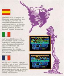 Box back cover for Buggy Ranger on the Amstrad CPC.