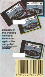 Box back cover for Bump, Set, Spike! on the Amstrad CPC.