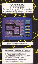 Box back cover for Capt'n Kidd on the Amstrad CPC.