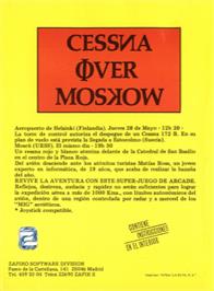 Box back cover for Cessna over Moskow on the Amstrad CPC.