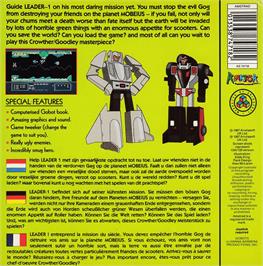 Box back cover for Challenge Of The Gobots on the Amstrad CPC.