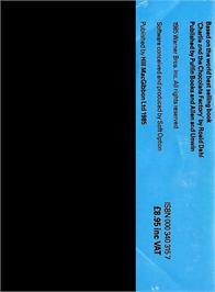 Box back cover for Charlie And The Chocolate Factory on the Amstrad CPC.