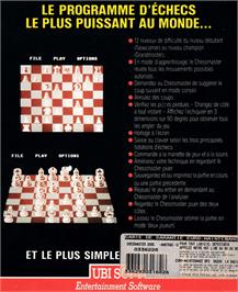 Box back cover for Chessmaster 2000, The on the Amstrad CPC.