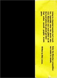 Box back cover for Classic Muncher on the Amstrad CPC.