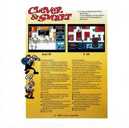 Box back cover for Clever and Smart on the Amstrad CPC.