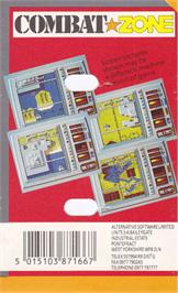 Box back cover for Combat Zone on the Amstrad CPC.