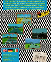 Box back cover for Continental Circus on the Amstrad CPC.