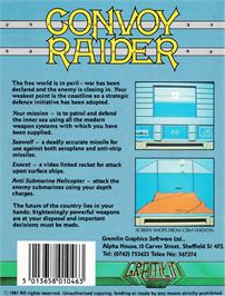 Box back cover for Convoy Raider on the Amstrad CPC.
